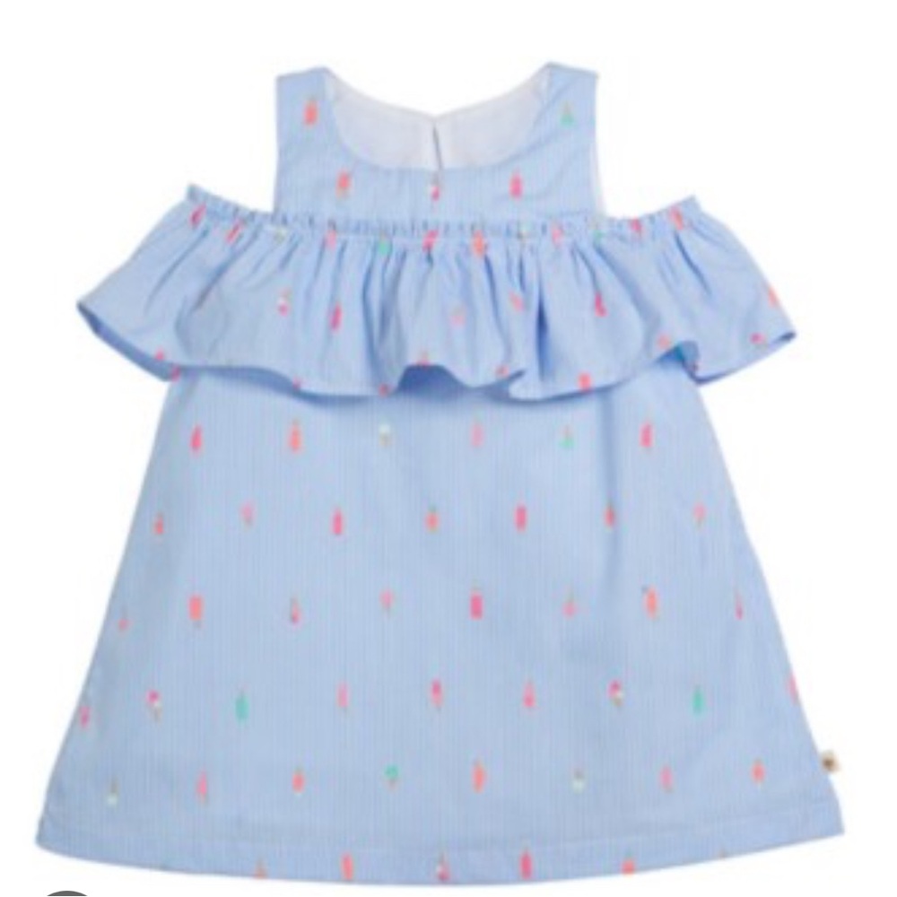 Kate Spade Mini Ice Popsicle Blue Striped Dress Size 5 100% Cotton